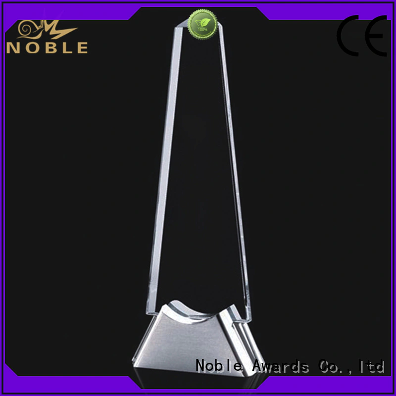 Noble Awards funky Blank Crystal Trophy OEM For Sport games
