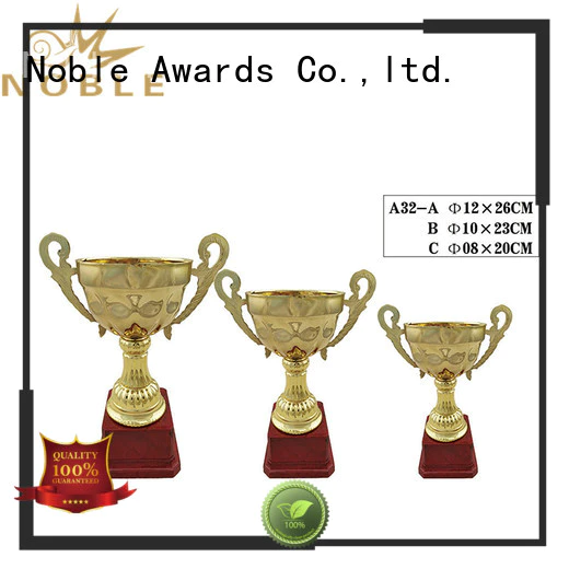Noble Awards durable Personalized Metal trophies with Gift Box For Gift