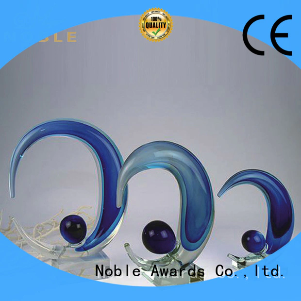 Noble Awards premium glass Crystal Trophy Award for wholesale For Awards