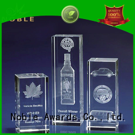 portable Crystal trophies premium glass bulk production For Sport games