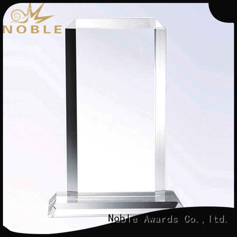 premium glass 2019 Noble Customized Blank Crystal Trophy For Company Sales Awards jade crystal For Awards Noble Awards