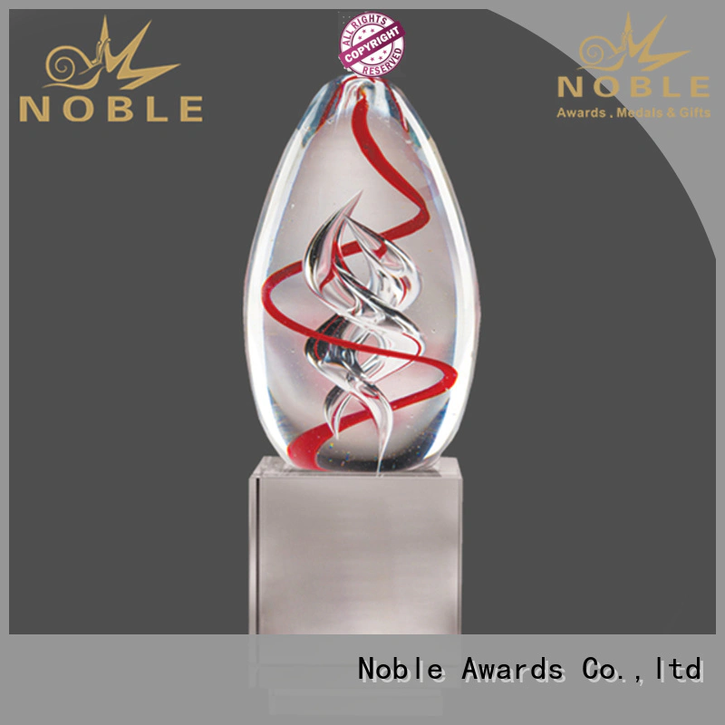 Noble Awards crystal Art Craft glass trophies customization For Gift