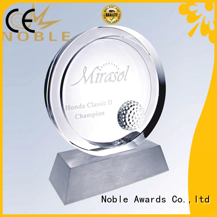 Noble Awards premium glass Crystal trophies get quote For Sport games