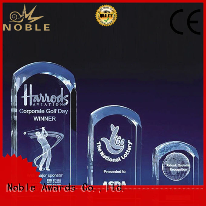 Noble Awards jade crystal Crystal Trophy Award free sample For Sport games