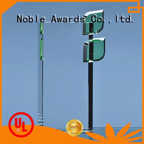 Noble Awards crystal glass trophy OEM For Sport games