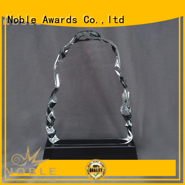 Noble Awards premium glass Crystal trophies OEM For Sport games
