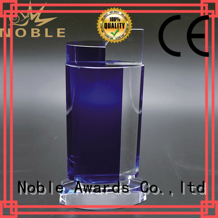 Noble Awards premium glass Crystal trophies bulk production For Sport games