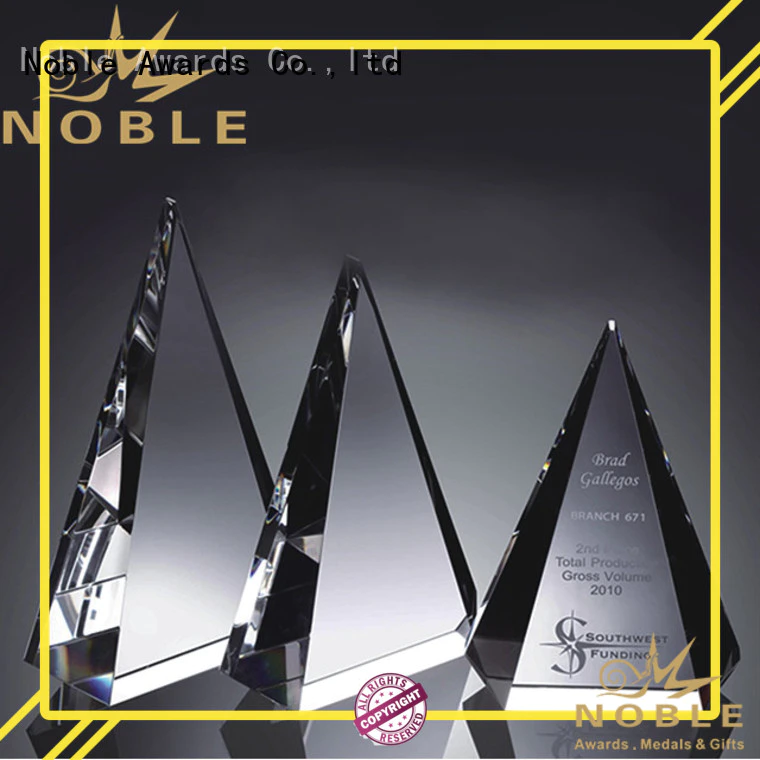 solid mesh Crystal trophies jade crystal OEM For Awards