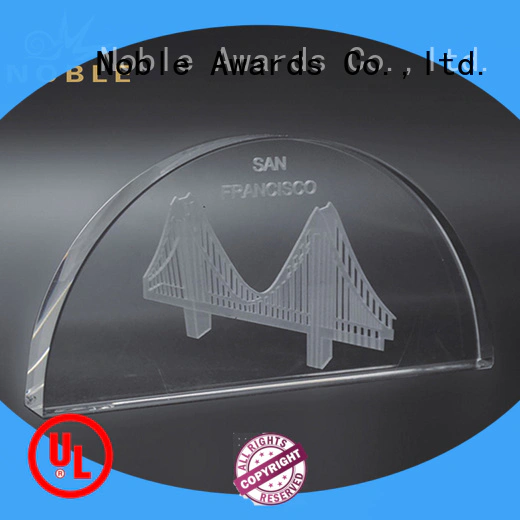 Noble Awards solid mesh Crystal Trophy Award for wholesale For Sport games