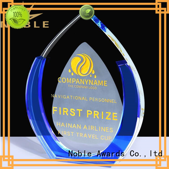 portable Blank Crystal Trophy premium glass customization For Sport games
