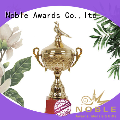 Noble Awards K9 Crystal Metal trophies with Gift Box For Sport games