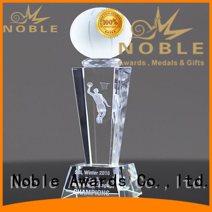 Noble Awards jade crystal 2019 Noble Fantastic Clear No.1 Crystal Awards With Gift Box customization For Sport games