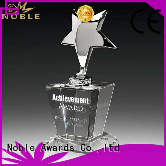 Noble Awards latest Personalized Metal trophies with Gift Box For Gift