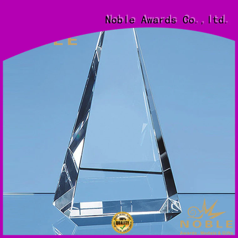 premium glass 2019 Noble Customized Blank Crystal Trophy For Company Sales Awards jade crystal For Gift Noble Awards