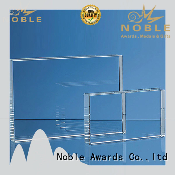 Noble Awards durable 2019 Noble Customized Blank Crystal Trophy For Company Sales Awards premium glass For Gift