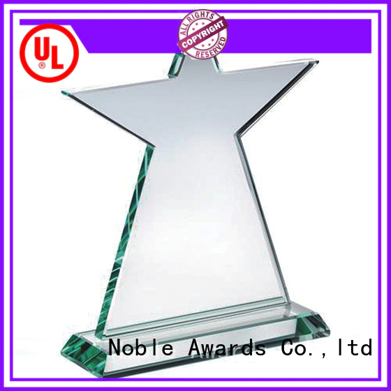 Noble Awards premium glass Crystal Trophy Award OEM For Awards