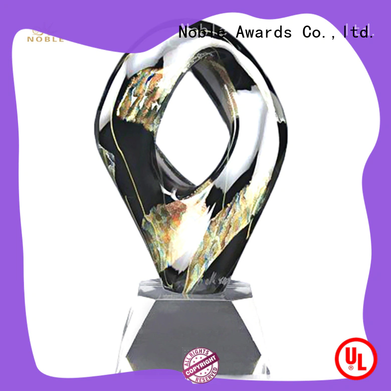 funky Art glass trophies glass bulk production For Sport games