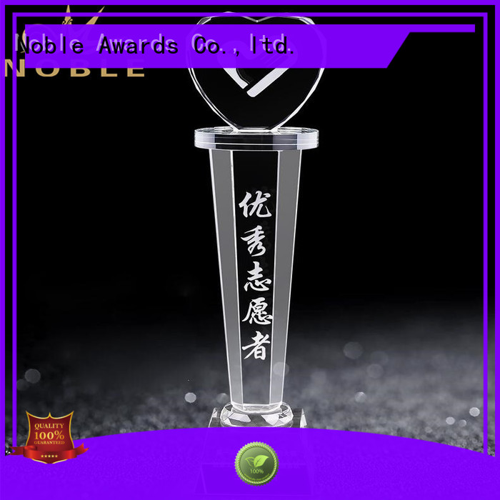 Noble Awards jade crystal Blank Crystal Trophy OEM For Sport games