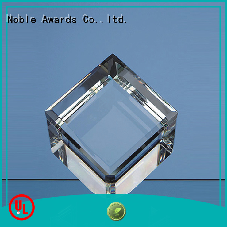 Noble Awards durable personalized glass gifts with Gift Box For Sport games