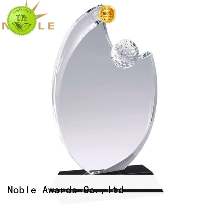 premium glass 2019 Noble Fantastic Clear No.1 Crystal Awards With Gift Box jade crystal For Sport games Noble Awards