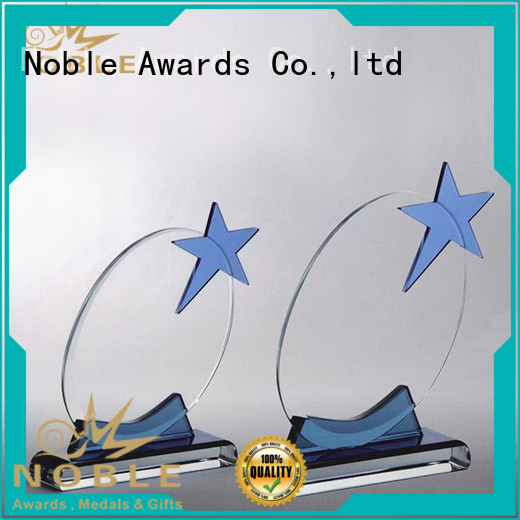 Noble Awards premium glass Crystal trophies supplier For Gift