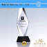 2019 Noble Fantastic Clear No.1 Crystal Awards With Gift Box premium glass For Sport games Noble Awards