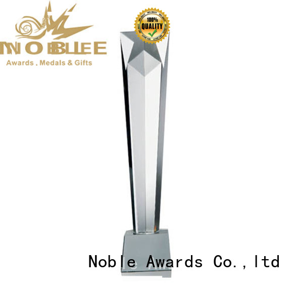 Noble Awards solid mesh Blank Crystal Trophy ODM For Gift
