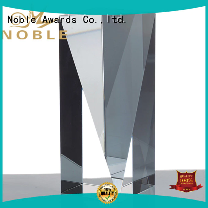 Noble Awards solid mesh Crystal trophies premium glass For Gift