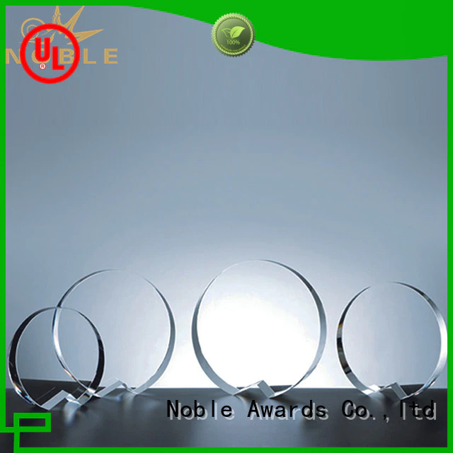 Noble Awards premium glass Crystal trophies bulk production For Gift
