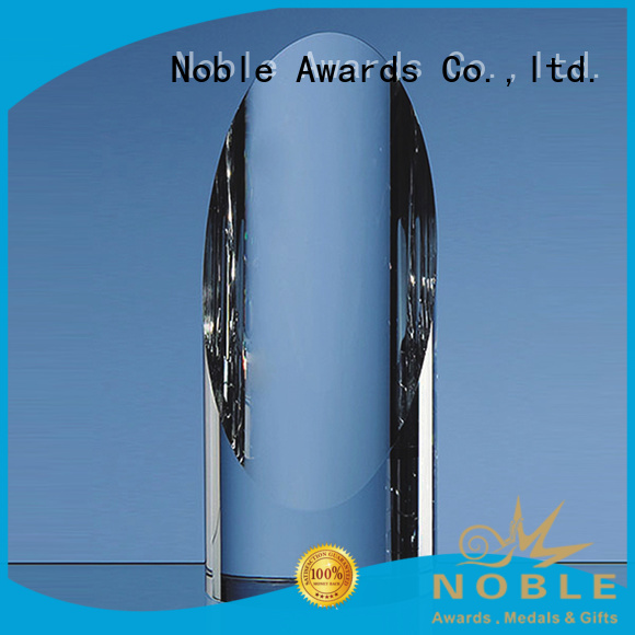 Noble Awards portable glass trophy customization For Awards