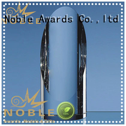 premium glass 2019 Noble Fantastic Clear No.1 Crystal Awards With Gift Box customization For Sport games Noble Awards