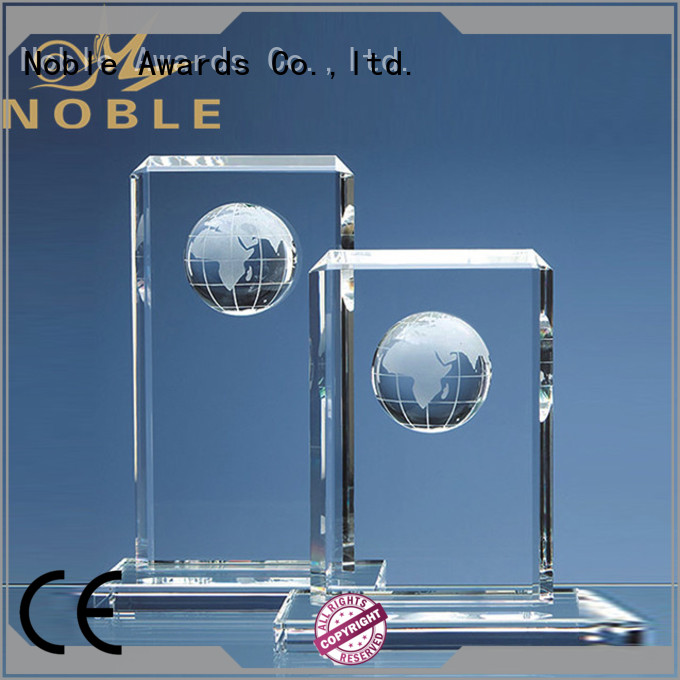 Noble Awards premium glass Crystal Trophy Award OEM For Sport games