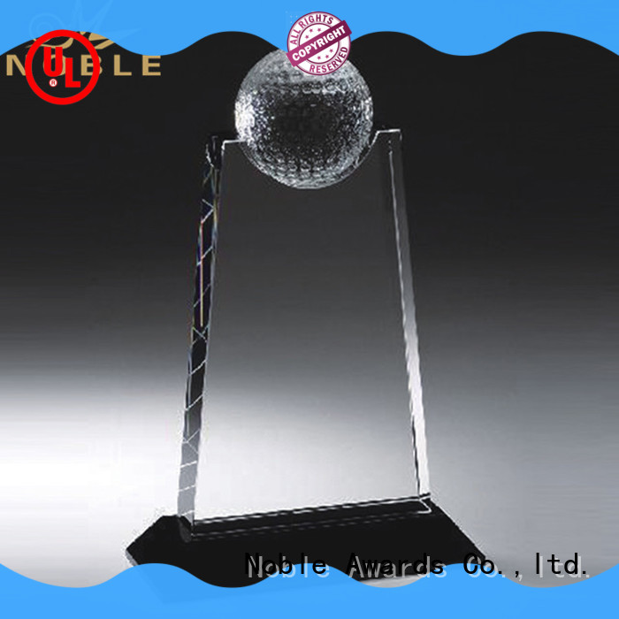 Noble Awards premium glass Blank Crystal Trophy free sample For Sport games