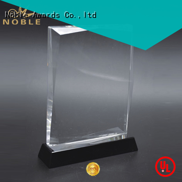 Noble Awards premium glass Crystal Trophy Award ODM For Gift