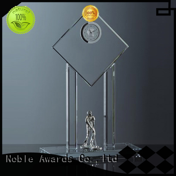 Noble Awards matal personalized glass gifts with Gift Box For Sport games