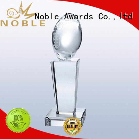 Noble Awards premium glass Crystal Trophy Award get quote For Sport games