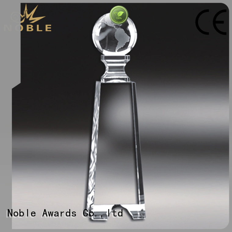 2019 Noble Fantastic Clear No.1 Crystal Awards With Gift Box jade crystal For Sport games Noble Awards