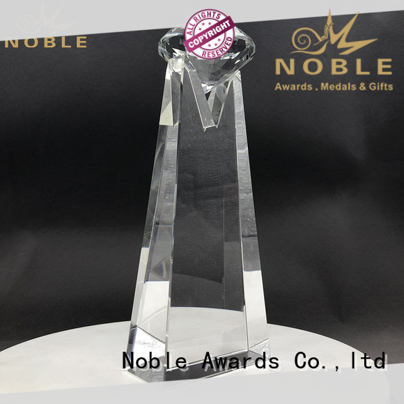 Noble Awards solid mesh Crystal Trophy Award bulk production For Awards