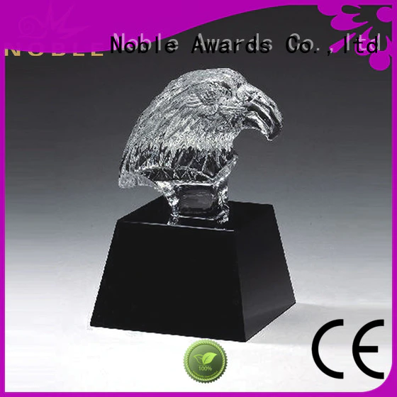Noble Awards durable 2019 Noble Fantastic Clear No.1 Crystal Awards With Gift Box customization For Sport games
