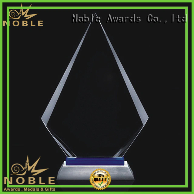 Noble Awards solid mesh 2019 Noble Customized Blank Crystal Trophy For Company Sales Awards for wholesale For Sport games