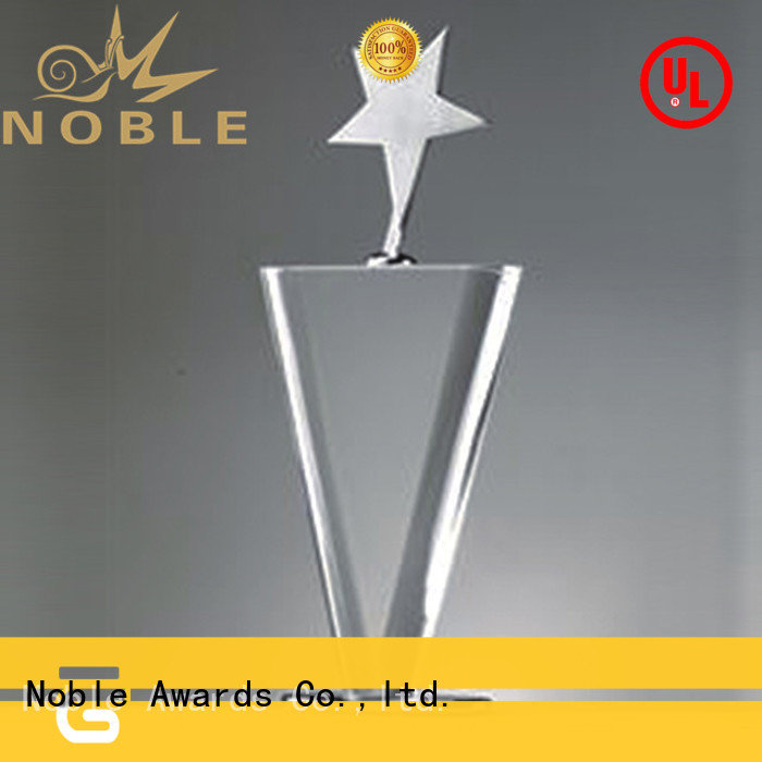 Noble Awards solid mesh Blank Crystal Trophy for wholesale For Awards