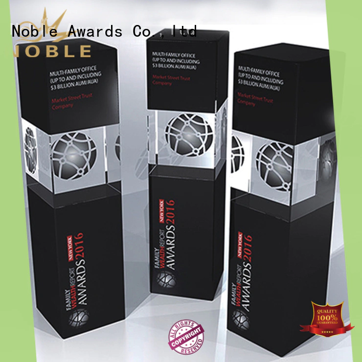 Noble Awards portable Crystal trophies get quote For Gift